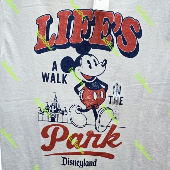 DISNEYLAND MICKEY LIFE'S A WALK IN THE PARK TSHIRT - Picture 2 of 3